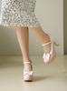 Spring 2026 Lolita Mary Jane Bow High Heels, Thick Heel, Plus Sizes 40-48 for Women