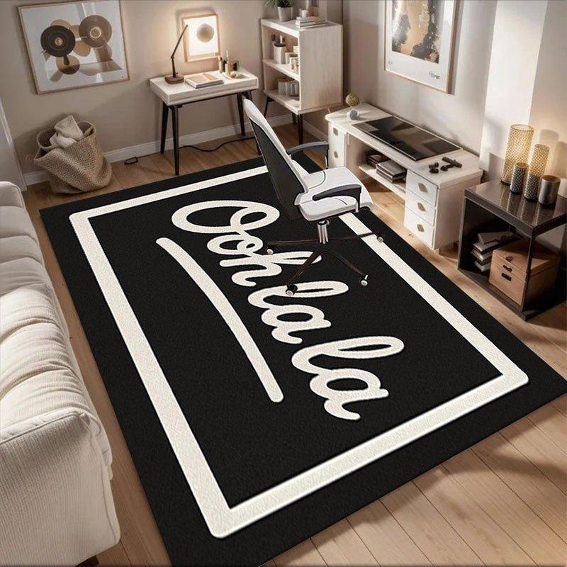 

Oohlala: The Ultimate Fashion Accessory for Trendsetters Office Mat Perfect for Home Decor Office Desk Chair Rugs Chair Carpet for office P 60cm by 90cm