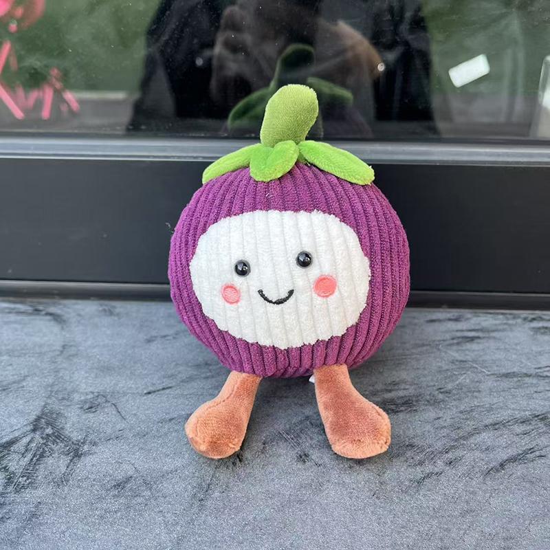 Creative Fun Fruit Plush Doll Home Bedroom Companion Ornaments Cute Doll Pendant Keychain Backpack Decoration Birthday Gift