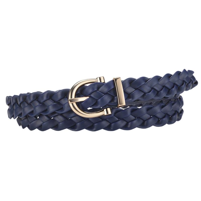 Braided Traditional Waist Chain Belt for Women Prom Banquet Club Party Hot Girl Simple Elegant Woven Belt