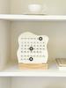 Wooden DIY Cloud Ring Calendar Cute Desk Calendar Adjustable Week Month Date Display Calendar Home Office Desk Decoration