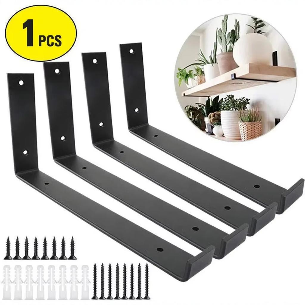 Iron Art Wall Bracket Bracket Bookshelf Wall Shelf Wall Hanging Partition Load-bearing Support Shelf Support