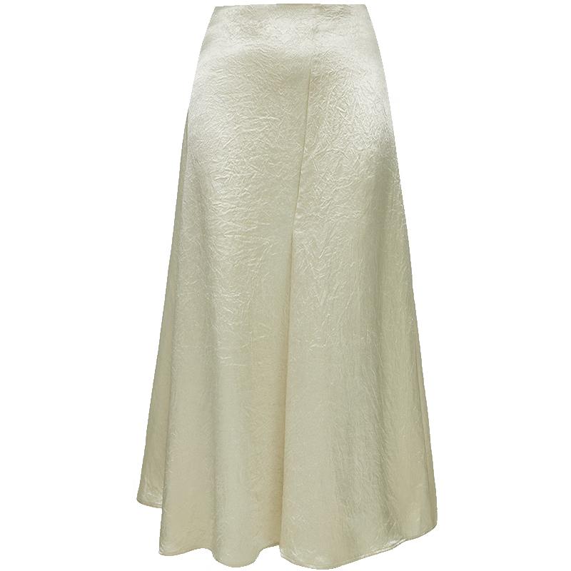 

VEROMODA High-Waist Glossy Acetate Midi Skirt M