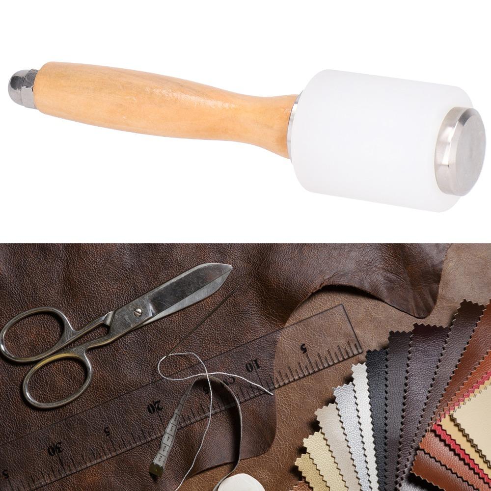 Multiple Materials Leather Carving Hammer Diamond Chisel Leather Punching Work