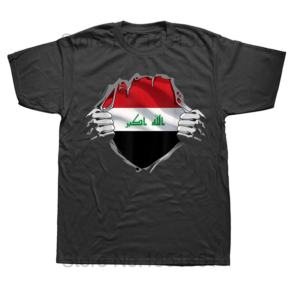 Lustige Irakische Irak Mädchen Frau Flagge T-Shirts Sommer Tee Tops Rundhals Kurzarm Mode T-Shirt Kleidung Lässig Basic T-Shirts