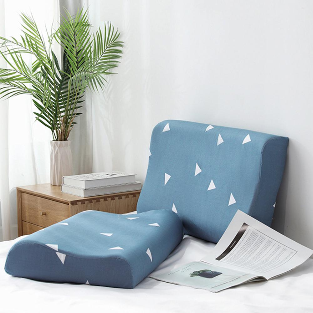 Latex Pillowcase Headrest Pillow Case Cotton Pillow Cover Home Decor Durable Washable Pillowslip Nordic Sleeping Pillow Cover