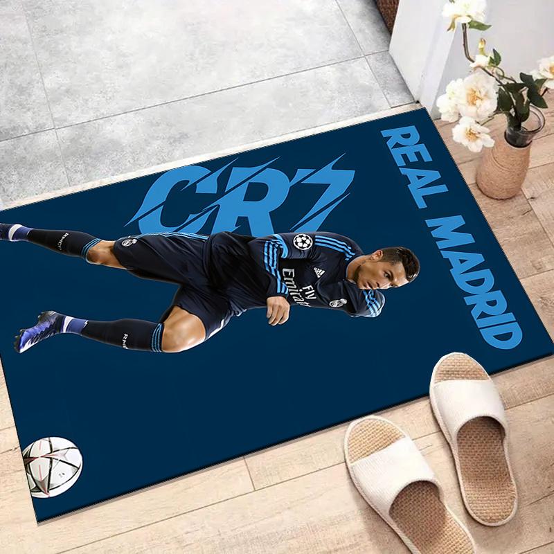 1pc Number 7 Soccer Design Printed Area Rug Carpet for Bedroom Living Room Home Decor Rugs Mat Non Slip Mat Rug for Bedside