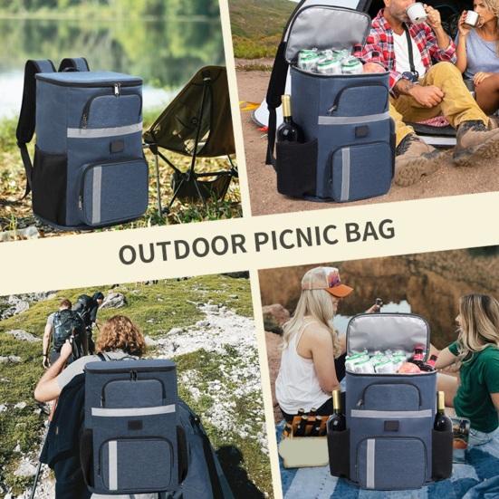 Backpack Cooler Waterproof Insulated Rucksack Leak Proof Can Cooler Backpack Holding 45 Cans for Camping Beach Fishing Picnic Travel