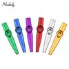 Muslady Instrumento musical Kazoo de aleación de aluminio de 6 piezas para niños adultos principiantes