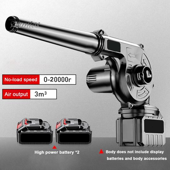 

Электрическая беспроводная воздуходувка с мощным двигателем, малошумная, работающая от аккумулятора, воздуходувка для уборки листьев, инструмент для ухода за газоном