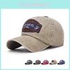 Letters Duck Embroidery Cap Cotton Women Sunscreen Shade Outdoor Uv Protection