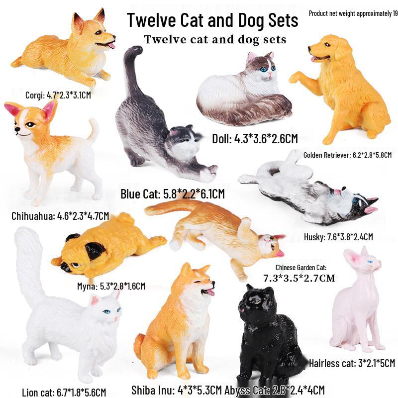 Farm Animal Simulation Toy Set: Chicken, Duck, Goose, Boar, Horse, Cow - Educational Gift for Children, Cognitive Ornament