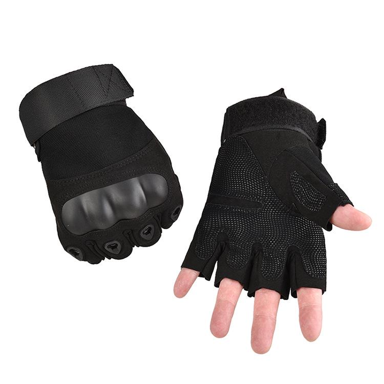 Męskie Taktyczne Rękawice Rowerowe Bez Palców Antypoślizgowe na Wiosnę/Jesień - Odporne na Ścieranie, Ochronne, Idealne do Treningu na Zewnątrz i Jazdy Motocyklem