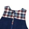 Apron Patchwork Apron 236654 Blue [Kusuguru Japan] M-L