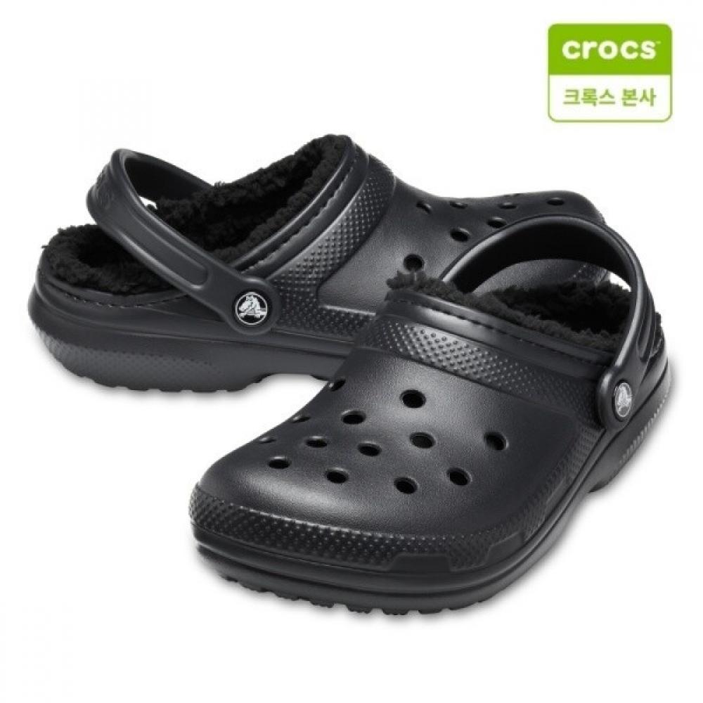 

Crocs Classic Lined Black Unisex Clog 203591 060 M4W6(230)