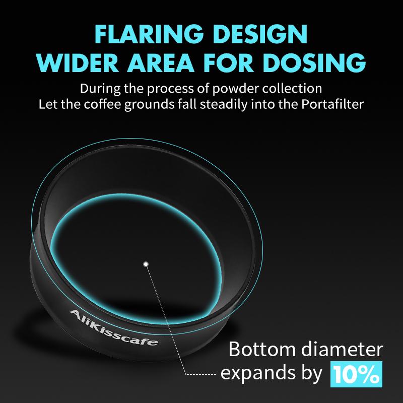 AliKisscafe Coffee Dosing Ring Funnel 51MM 54MM 58MM Magnetic For Delonghi Breville Portafilter Espresso Accessory Barista Tools 3