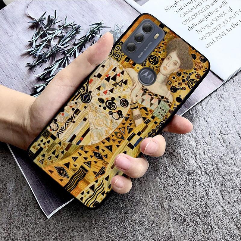 Gustav Klimt Tears Phone Case for Motorola E7 Plus E32 E20 E40 Edge 20 Lite G22 G52 G20 G30 G100 G60 G50 G10 G Pure G Stylus