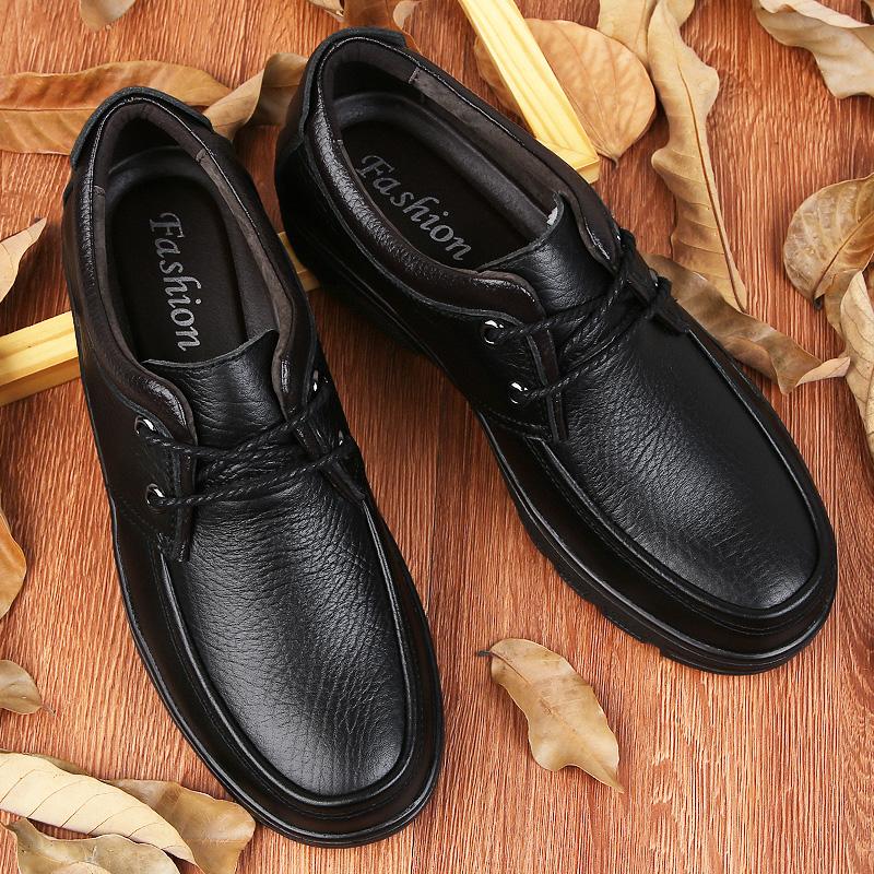 Fashion Comfortable All Day Wear Sneakers Version Mens Genuine Leather Shoes Non-Slip Walking Shoes Oxford Footwear Formal Business Shoe