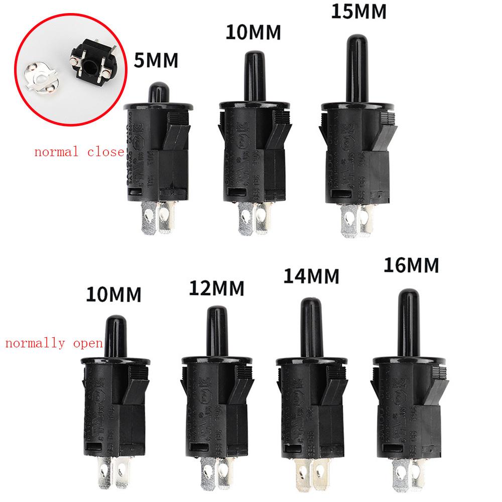 AC220V Door Switch Refrigerator Cabinet Light Disinfection Cabinet Wardrobe Press Button Switch NO/NC Anti-Dumping Gated Switch