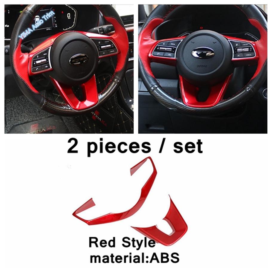 For Kia Cerato Forte K3 / Seltos - 2024 Interior ABS Accessories Car steering wheel button Sticker Decoration Cover Trim