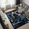 F1 McLaren Team Area Rug, Formula 1 Racing Drivers Collage Print Non Slip Floor Rug for Fan Bedroom Living Room Decor