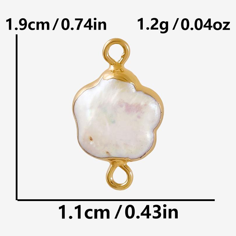 3pcs Real Natural Shell Pendants For Jewelry Making Supplies Geometric Round Cross Star Pearl Charm DIY 304 Stainless Steel Ring