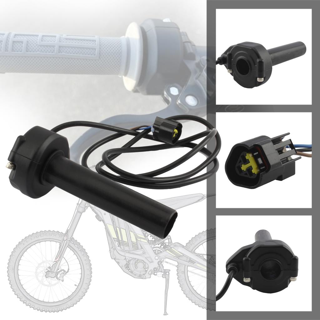 Universal Motorcycle Throttle Grips Anti-Slip Accelerator Handlebar For Surron Light Bee S X Pit Dirt Bike Motocross Accessories