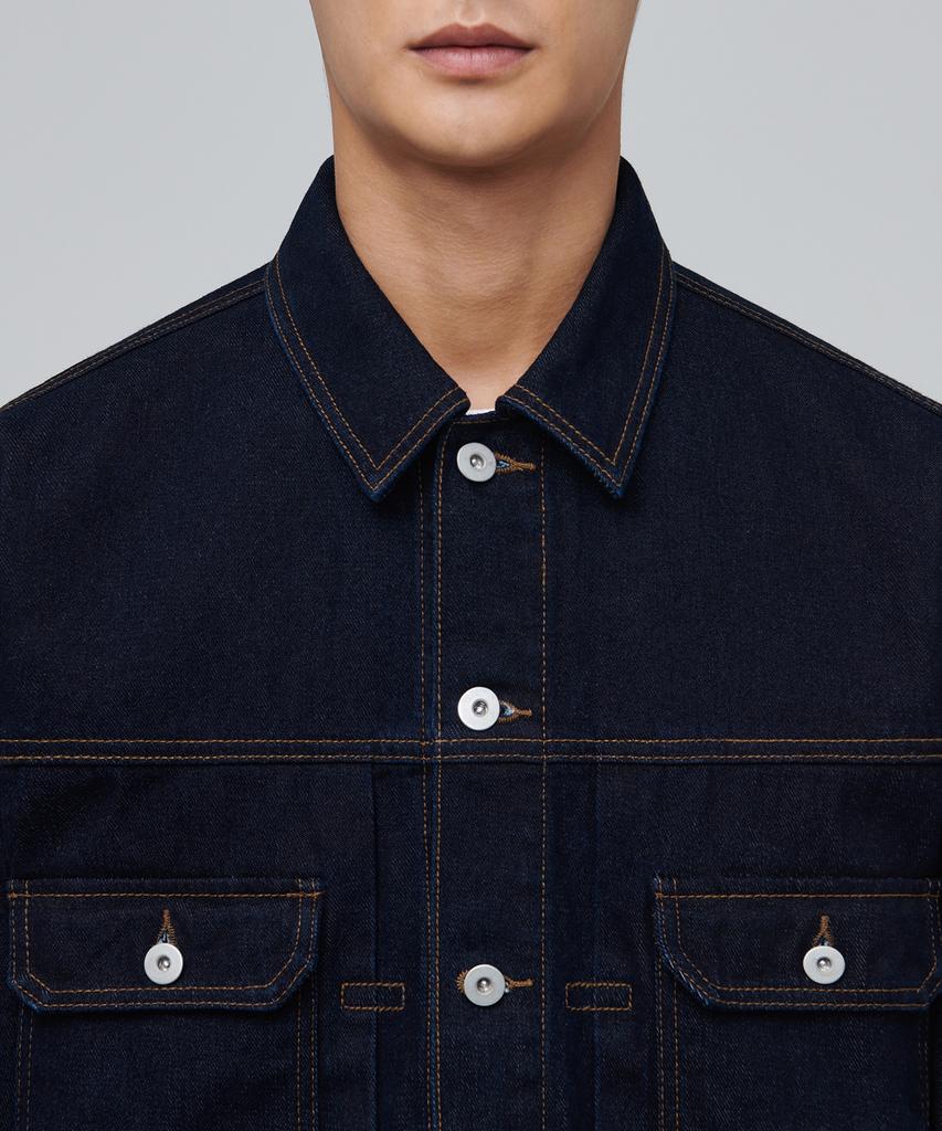 Musinsa Standard Relaxed Denim Trucker Jacket 2 [Deep Indigo]