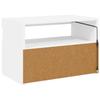 TV Cabinet with LED Lights White 60 X 35 X 40 Cm