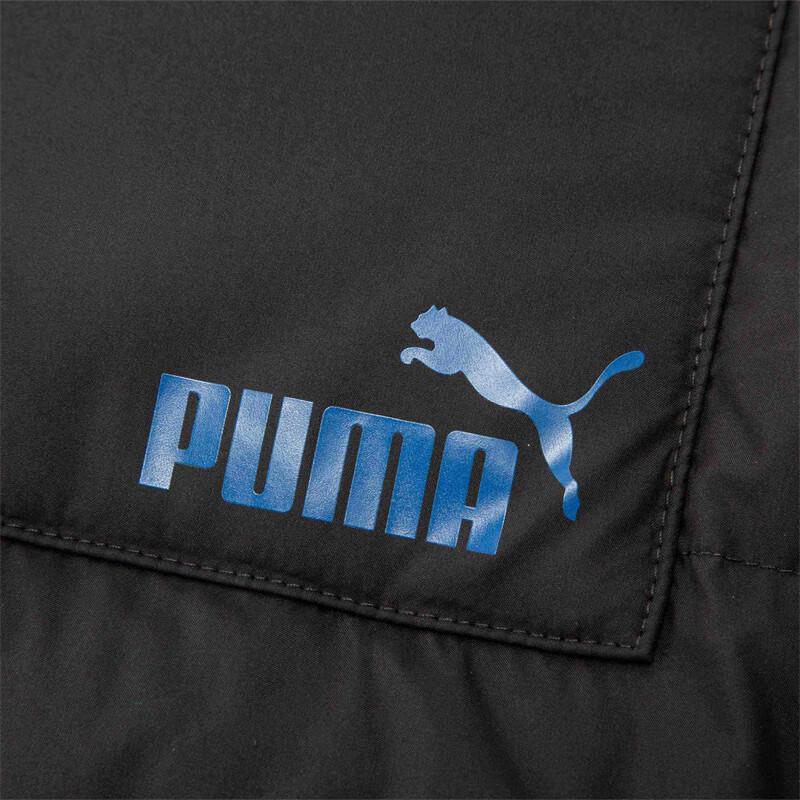 Puma Solid Color Casual Hooded Long Down Jacket Unisex Jacket Black 625613-01