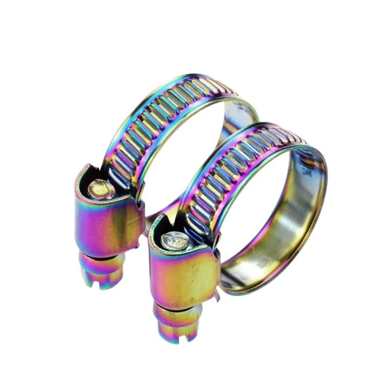 Morsetti/Fascette per Tubi Moto Colore Placcato Clip Filtro Aria
