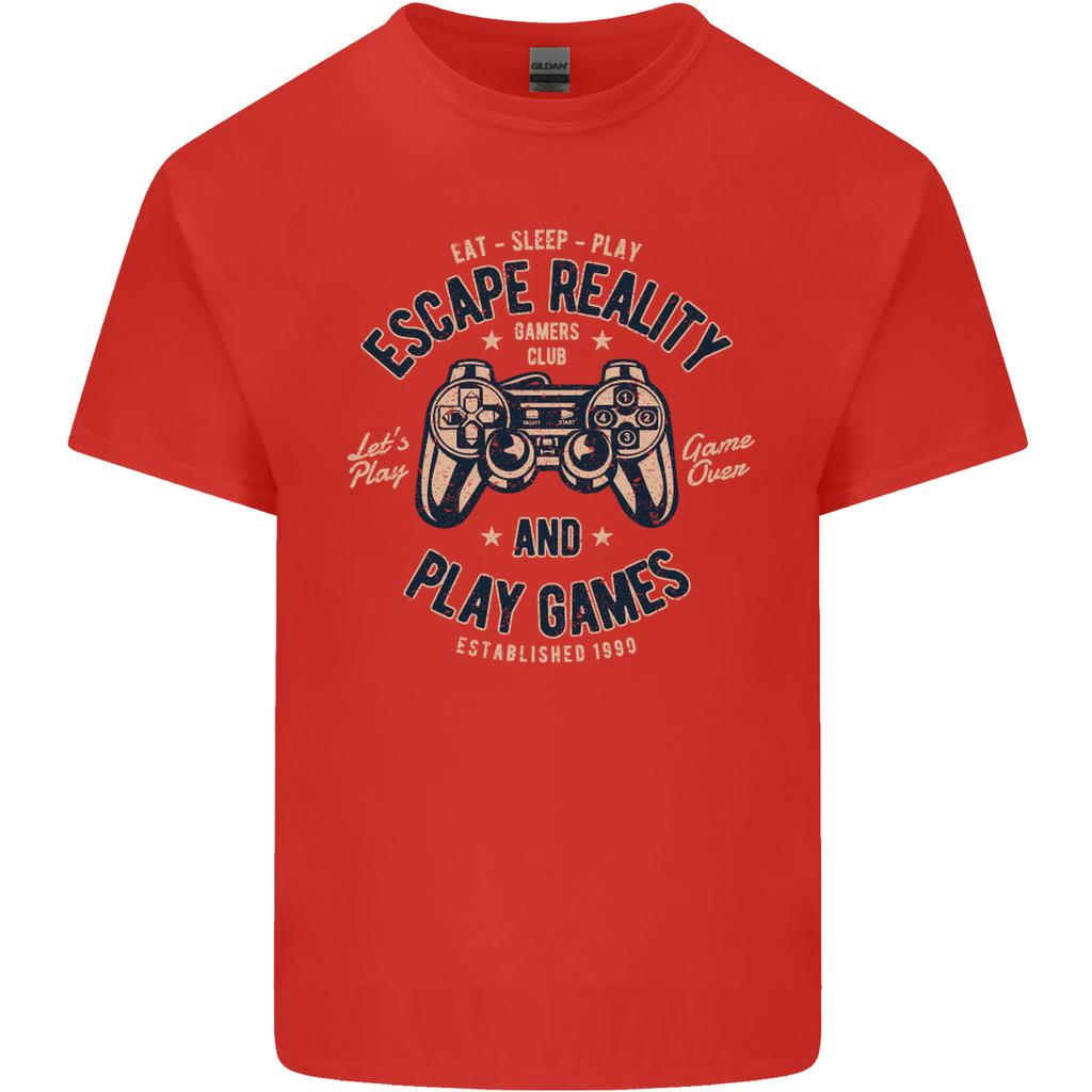 Escape Reality and Play Games Unisexs Light Cotton TShirt