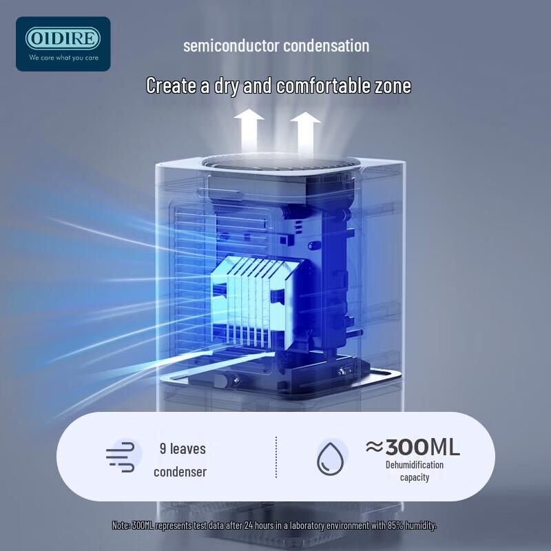 OIDIRE Portable Dehumidifier CN plug (adapter included)