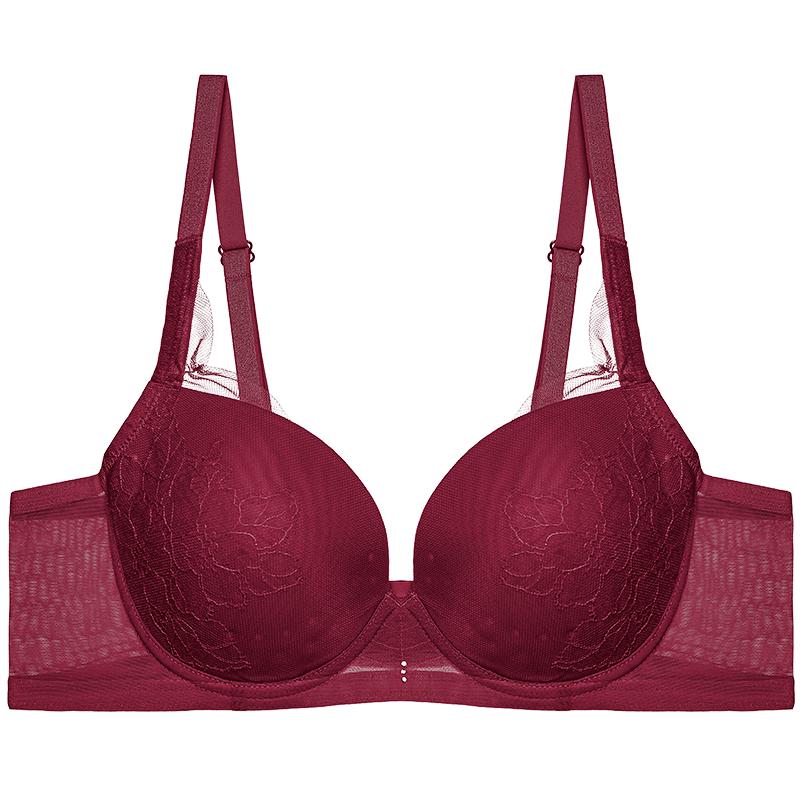 Aimer Breathable Mesh Embroidered Push-Up Bra 36B розовый