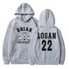 Briar University Logan 22 Hockey 2 Side Hoodies Off Campus Hockey Romance Hoodie Unisex Casual Hooded Sweatshirt Bookish Gift