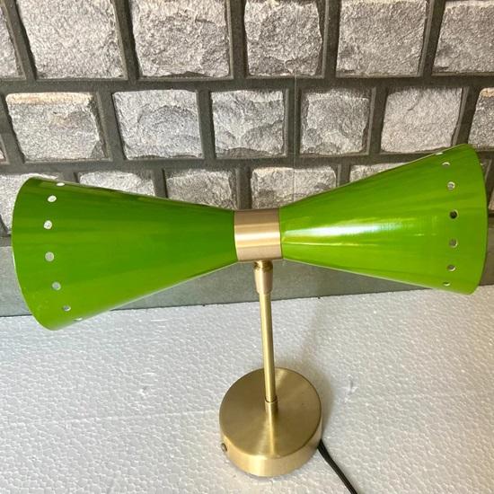 Diabolo Green Brass Sconce Mid Century Modern Wall Light Up Down Lighting