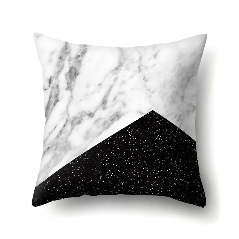 Polyester Pillow Case Automobile Decoration Home Printed Pillow Case Waist Cushion Cover Car Cushion Head Cushion Cover