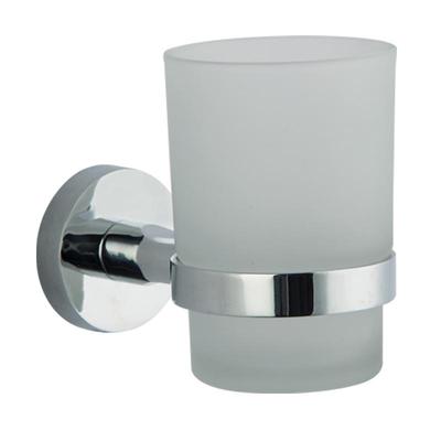 Zinc Alloy Wall-Mounted Toothbrush & Cup Holder for Kitchen/Bathroom