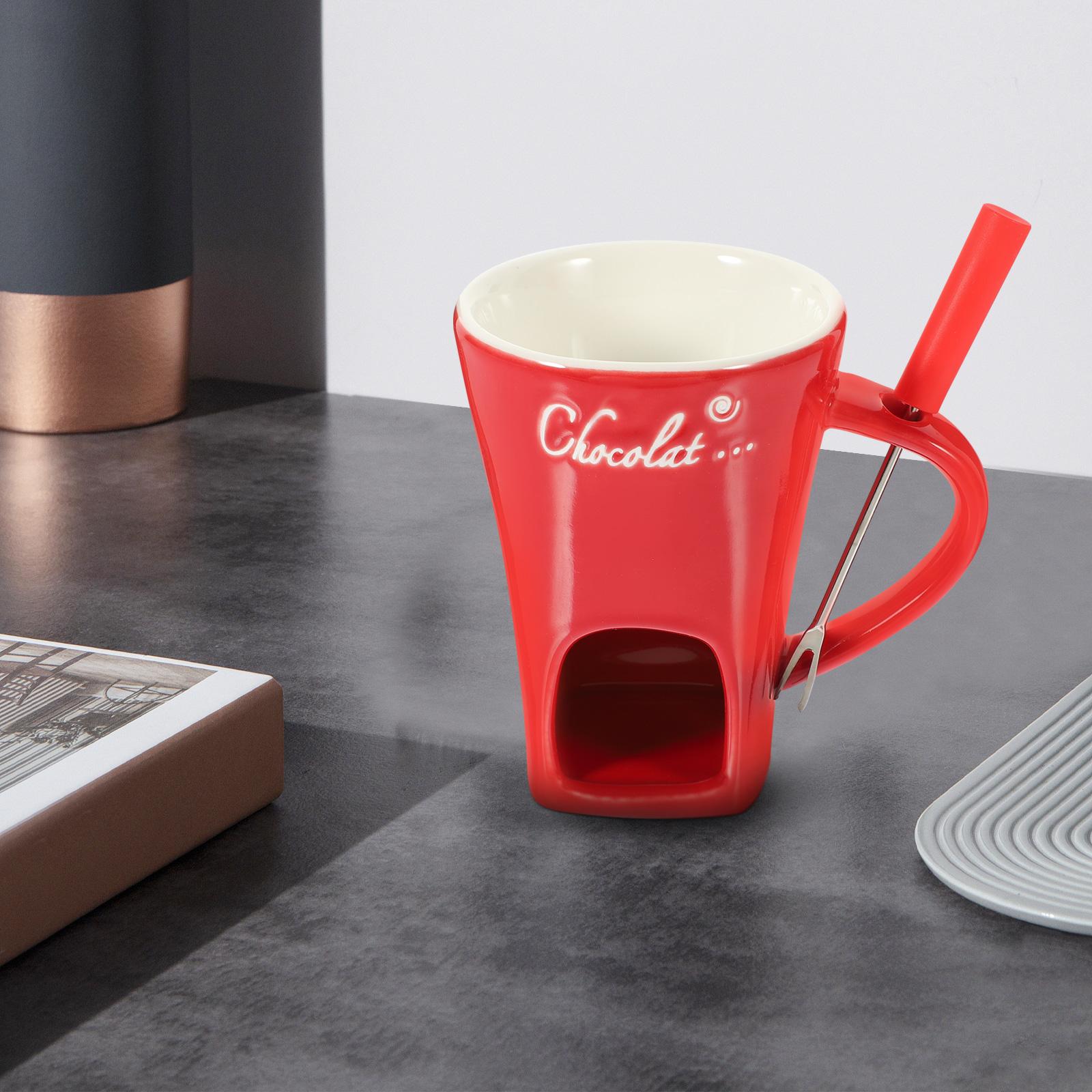 

Печь для плавления шоколада, горшок для мороженого, керамическая подставка для фондю, подогреватель сыра, красная вилка, кастрюли красный