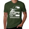 Classic Car Sierra RS Cosworth Sapphire Dr TShirt Anime Clothes Tops Unisexs White T Shirts