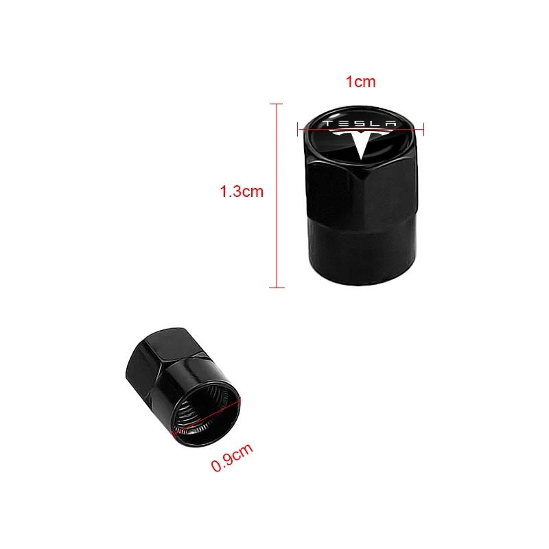 Car Sticker Tesla Car Tire Valve Wheel Tyre Air Valve Dust Covers Stem Caps for Tesla Model 3 Model X Y SpaceX Interior Roadster