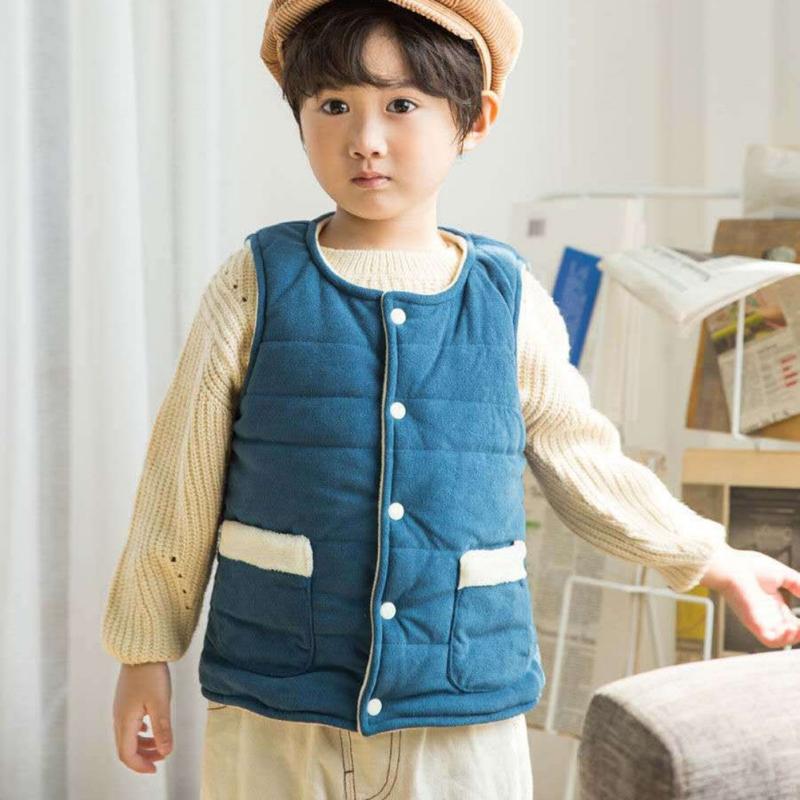 Детский теплый кардиган без рукавов — фото 5