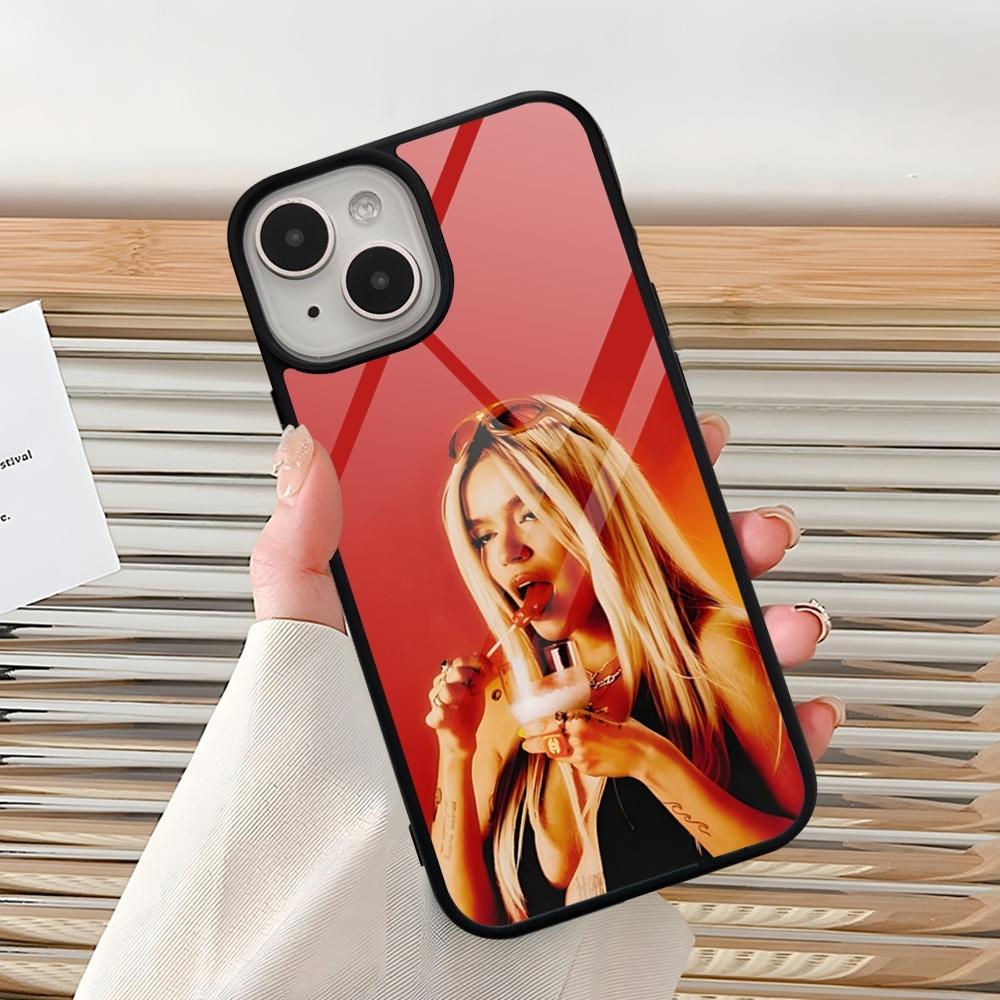 

K-Karol G Phone Case For Iphone 15 Pro Max 14 12 11 13 Mini 16 8 7 Plus X Xs XR PC+TPU Back Cover iPhone 16 Plus