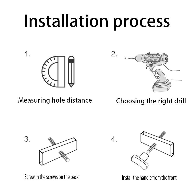 Closet T-Shape Bar Pull Handle Aluminum Profile Knob Kitchen Bedroom Cabinet Single Screw Hole Handle with 22mm Screw