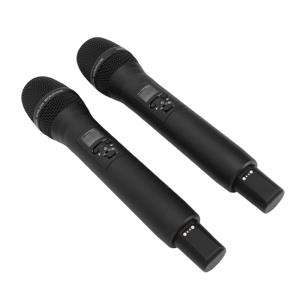 Wireless Microphone System with Receiver Professional Handheld Rechargeable Mics for Karaoke Stage Performance