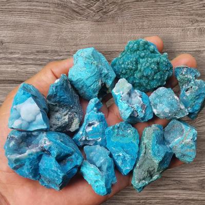 Natural Chrysocolla Rough, Loose Gemstone Raw Crystal, Untreated Mineral Rough, 25-55 MM Size Rough. Chrysocolla Specimens Gemstone Raw.