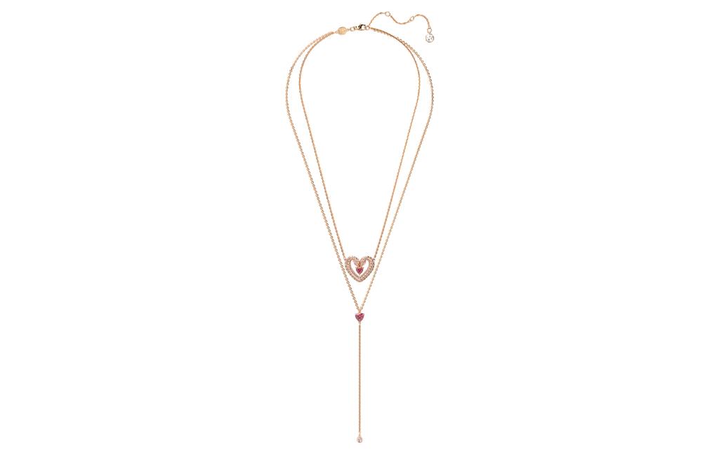 Swarovski Faux Crystal Necklaces Women's Rose Gold 5662877