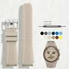 SigneMetu 20mm Omega Watch Quick Release Silicone Strap for Omega and Unisex Band, X, Swatch, MoonSwatch, Speedmaster, (Wheat Color)