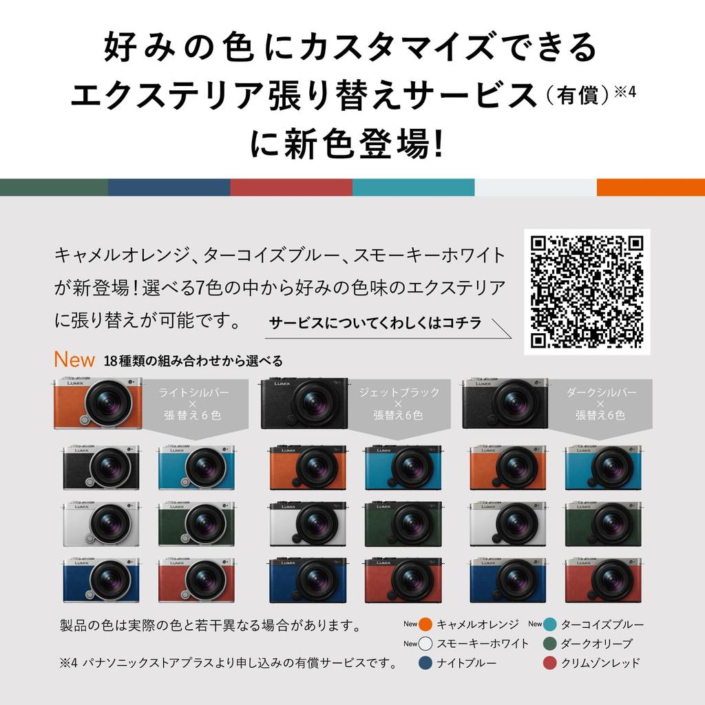 Panasonic Mirrorless Camera Lumix Zoom and Standard Prime Lens Camel Orange Full-Frame DC-S9W-D Wide-Angle Kit,