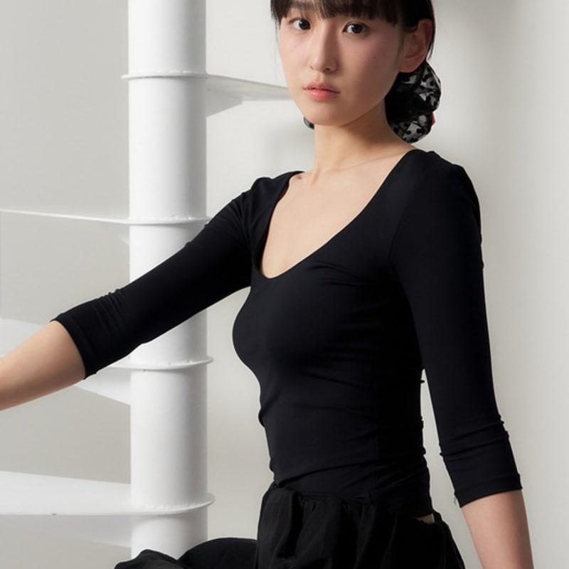 Geegee Dot Organdy Hair Scrunchie - Black